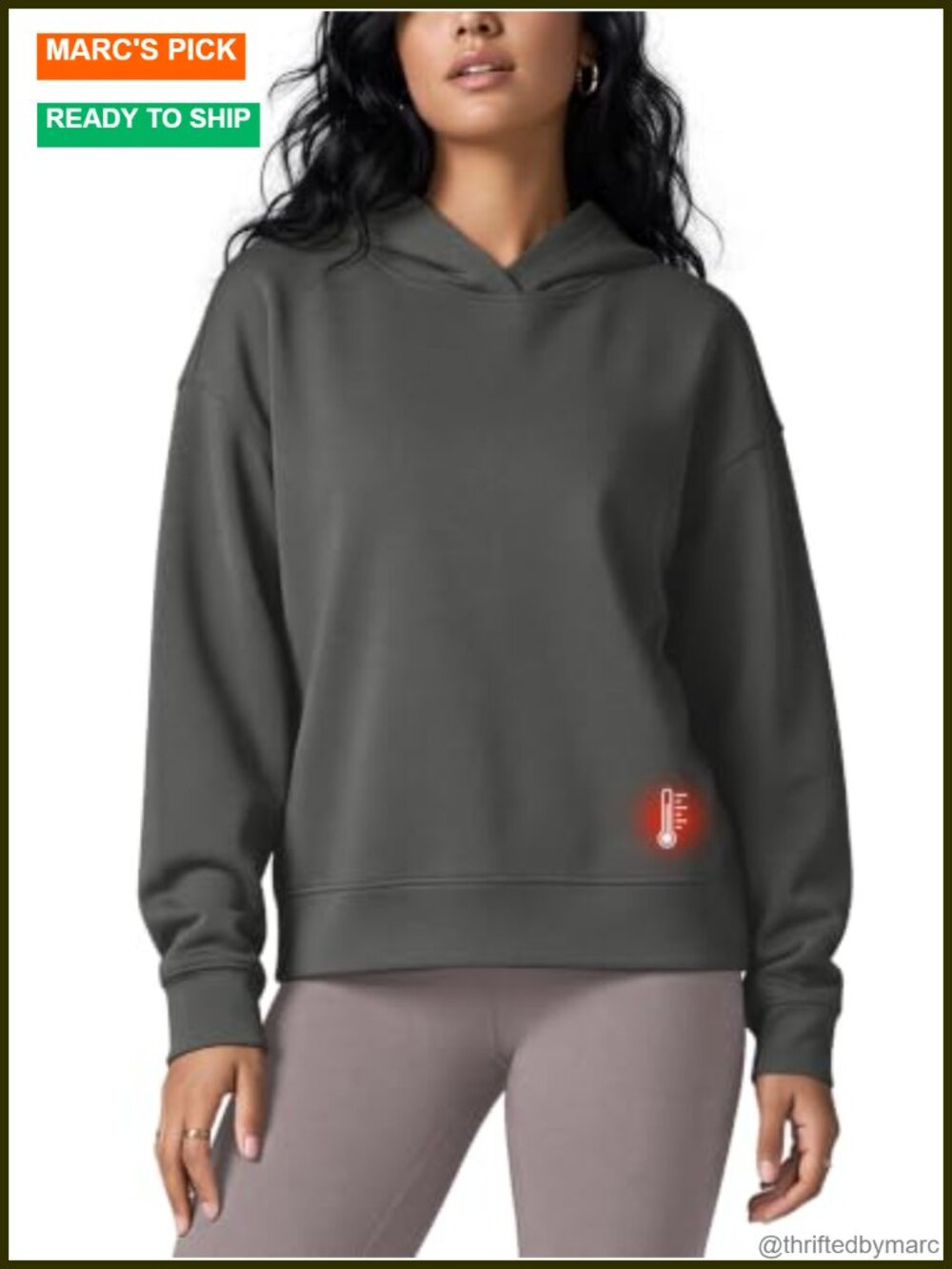 Modal Soft Fleece Lined Hoodie Women Long Sleeve Relaxed Fit Pullover Casual